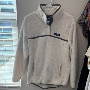 Women’s Lauren James Co White Fleece Sweater